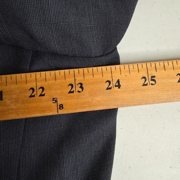 Hart Schaffner Marx Blazer Men 46 R Blue Ariel Worsted Pure Wool Sports Coat 2 B - Picture 7 of 15